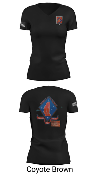 Women's Short Sleeve Vneck Shirt, , Marines, Teamtime, Team time, sublimation, custom sports apparel, team uniforms, spirit wear, spiritwear, sports uniforms, custom shirts, team store, custom team store, fundraiser sports, apparel fundraiser