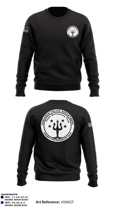 Crime Suppression Team 95365970 Crew Neck Sweatshirt - 1