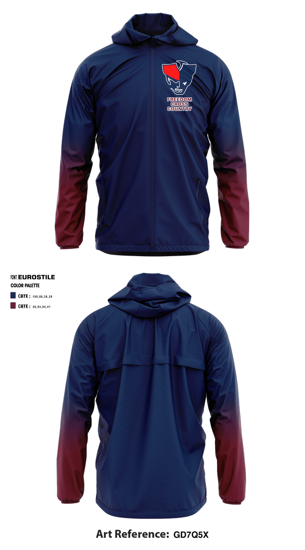 Windbreaker, Freedom High School Cross Country, Cross Country, Teamtime, Team time, sublimation, custom sports apparel, team uniforms, spirit wear, spiritwear, sports uniforms, custom shirts, team store, custom team store, fundraiser sports, apparel fundraiser