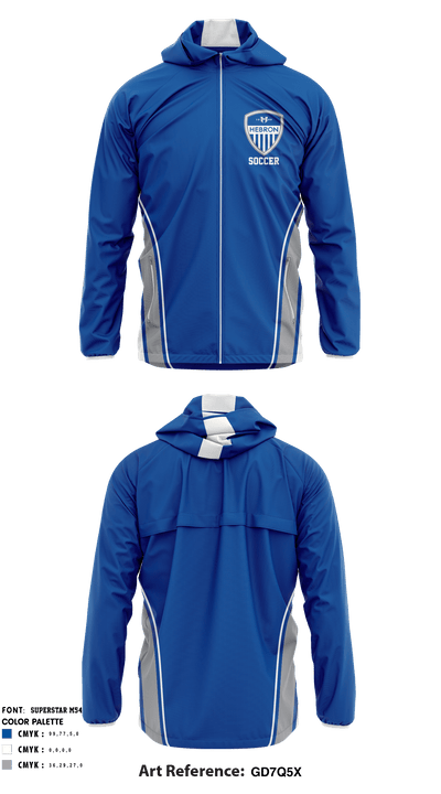 Hebron Soccer 98070510 Windbreaker - 1