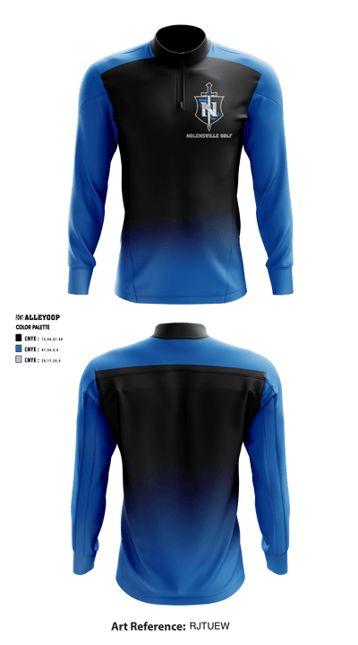 Nolensville High School Golf 7644094 Quarter Zip Jacket - 1