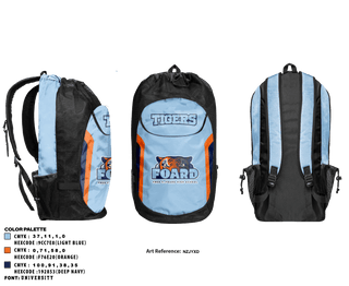 Gear Bag, Tigers, Men's Basketball, Teamtime, Team time, sublimation, custom sports apparel, team uniforms, spirit wear, spiritwear, sports uniforms, custom shirts, team store, custom team store, fundraiser sports, apparel fundraiser