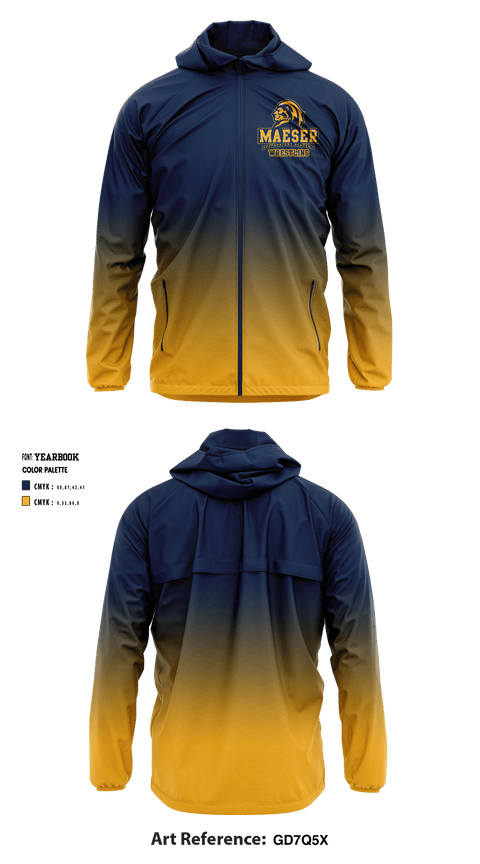 Windbreaker, Karl G Maeser Preparatory Academy Tennis, Tennis, Teamtime, Team time, sublimation, custom sports apparel, team uniforms, spirit wear, spiritwear, sports uniforms, custom shirts, team store, custom team store, fundraiser sports, apparel fundraiser