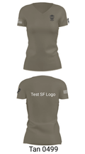 Test SF Logo 27063668 Women's Short Sleeve V-neck Shirt - 3