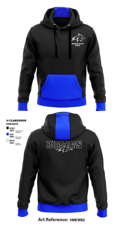 Munising Baptist School Bobcats 47344800 Hoodie - 2