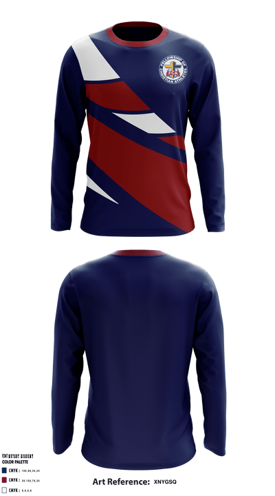 Fellowship of Christian Athletes 77170783 Long Sleeve Performance Shirt - 1