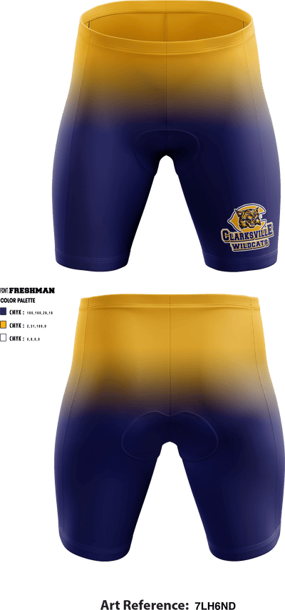 Clarksville High School Volleyball 17780455 Men's Compression Shorts - 1