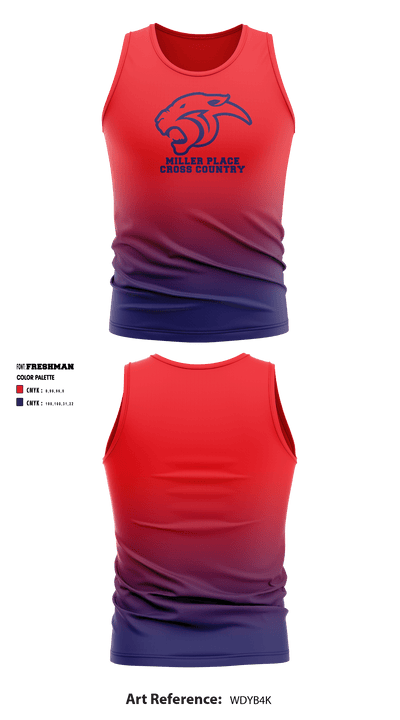 Miller Place High School Cross Country 52372900 Tank Top - 1