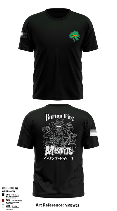 Burton Fire District Shift 1 94730632 Short Sleeve Performance Shirt - 2