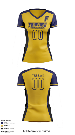 Women's Short Sleeve Vneck Shirt, Fairview High School Women's Volleyball, Women's Volleyball, Teamtime, Team time, sublimation, custom sports apparel, team uniforms, spirit wear, spiritwear, sports uniforms, custom shirts, team store, custom team store, fundraiser sports, apparel fundraiser