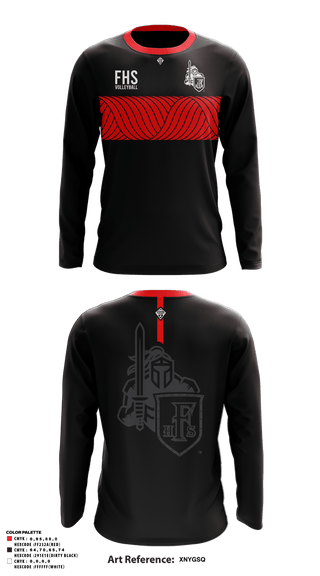 Long Sleeve Performance Shirt, Fairview HS Boys Volleyball, Men's Volleyball, Teamtime, Team time, sublimation, custom sports apparel, team uniforms, spirit wear, spiritwear, sports uniforms, custom shirts, team store, custom team store, fundraiser sports, apparel fundraiser
