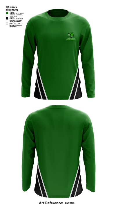 Twentynine Palms High School Baseball 64481860 Long Sleeve Performance Shirt - 1
