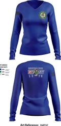 Kirkpatrick Farms Loudoun CO 39130827 Women's Long Sleeve V-neck Shirt - 3