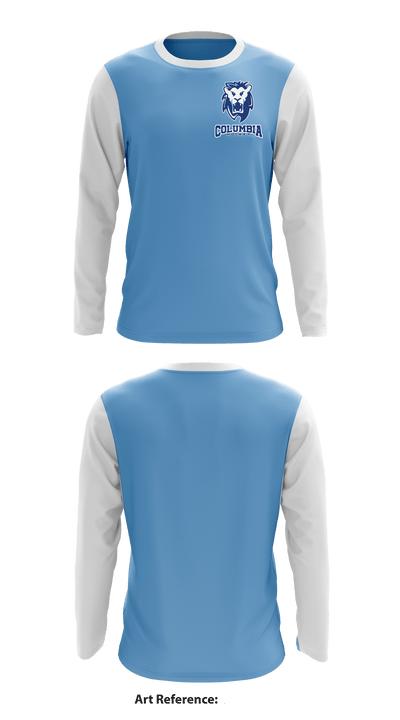 Columbia Preparatory Hockey 11085625 Long Sleeve Performance Shirt - 1