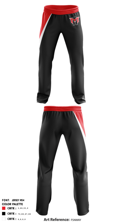 Mt healthy HS volleyball 16827153 Sweatpants - 1