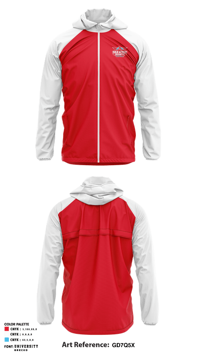 Shawnee Heights High School Football 16816052 Windbreaker - 1