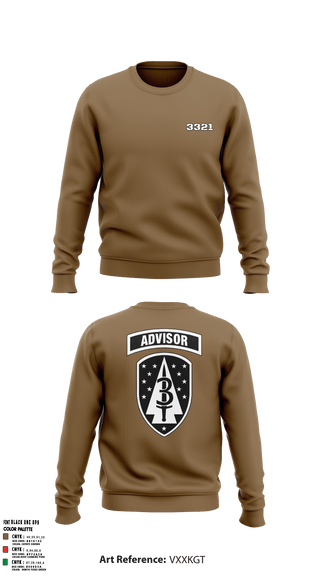 Crew Neck Sweatshirt, , Army, Teamtime, Team time, sublimation, custom sports apparel, team uniforms, spirit wear, spiritwear, sports uniforms, custom shirts, team store, custom team store, fundraiser sports, apparel fundraiser