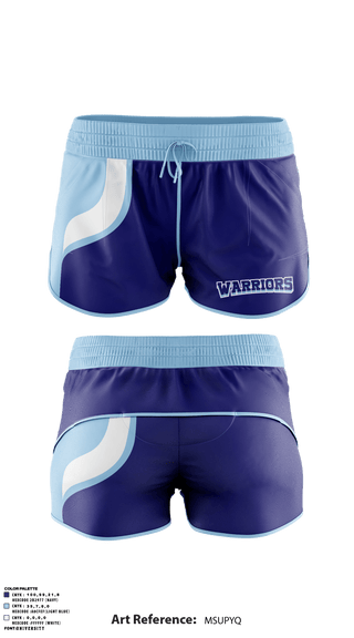 Track Shorts, WARRIORS, Track & Field, Teamtime, Team time, sublimation, custom sports apparel, team uniforms, spirit wear, spiritwear, sports uniforms, custom shirts, team store, custom team store, fundraiser sports, apparel fundraiser