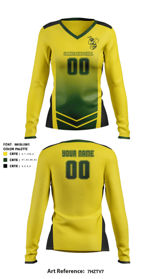 Women's Long Sleeve Vneck Shirt, Franklin High School Volleyball, School Spirit Store, Teamtime, Team time, sublimation, custom sports apparel, team uniforms, spirit wear, spiritwear, sports uniforms, custom shirts, team store, custom team store, fundraiser sports, apparel fundraiser
