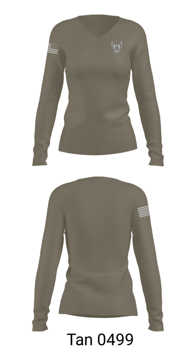 Sacramento Police Department SWAT 75151664 Women's Long Sleeve V-neck Shirt - 28