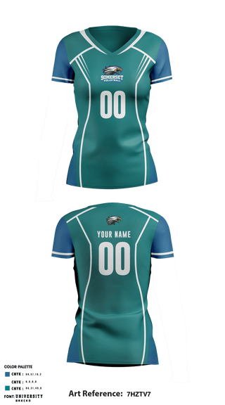 Women's Short Sleeve Vneck Shirt, Somerset Academy Sky Pointe Volleyball, Women's Volleyball, Teamtime, Team time, sublimation, custom sports apparel, team uniforms, spirit wear, spiritwear, sports uniforms, custom shirts, team store, custom team store, fundraiser sports, apparel fundraiser