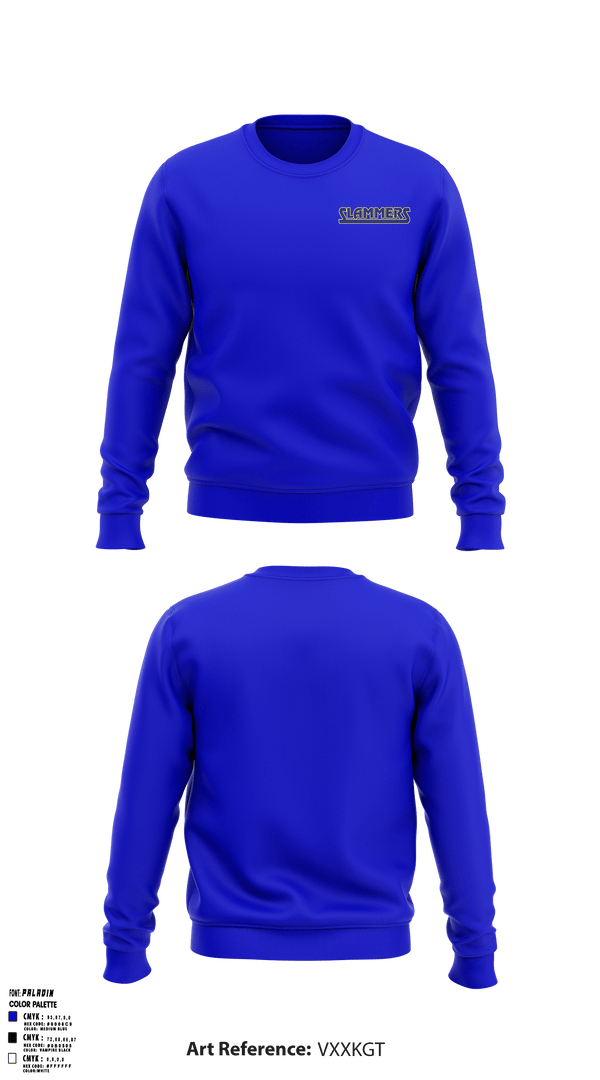 Crew Neck Sweatshirt, Slammers FP, Softball, Teamtime, Team time, sublimation, custom sports apparel, team uniforms, spirit wear, spiritwear, sports uniforms, custom shirts, team store, custom team store, fundraiser sports, apparel fundraiser