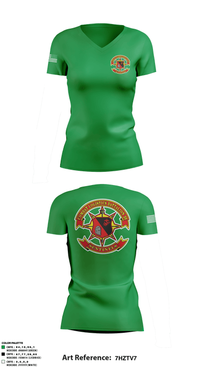 CLB-26 4251993 Women's Short Sleeve V-neck Shirt - 1
