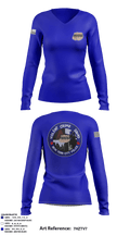 Violent crime squad 63022699 Women's Long Sleeve V-neck Shirt - 3