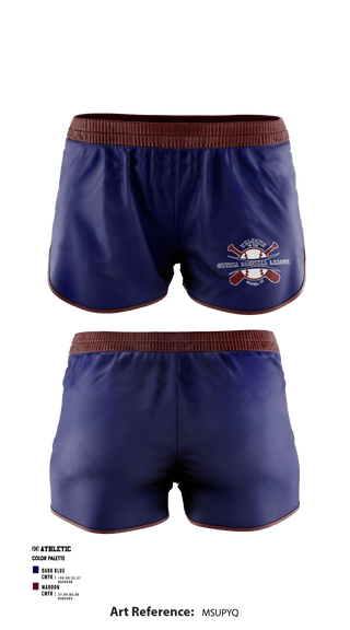 Women's Shorts, Smyrna Baseball League, Baseball, Teamtime, Team time, sublimation, custom sports apparel, team uniforms, spirit wear, spiritwear, sports uniforms, custom shirts, team store, custom team store, fundraiser sports, apparel fundraiser