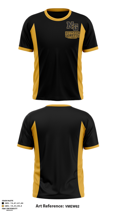 Neumann-Goretti High School Cheer 31013050 Short Sleeve Performance Shirt - 1