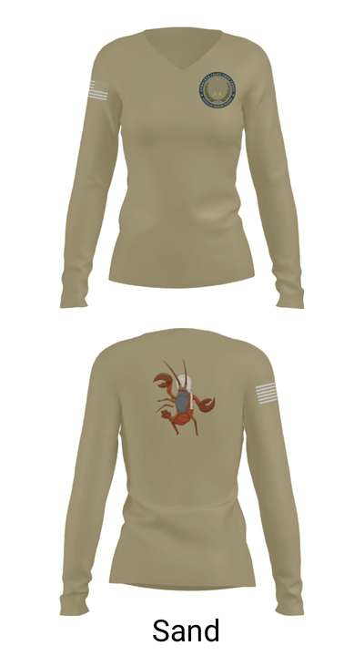 JTF MED 32 22428935 Women's Long Sleeve V-neck Shirt - 42