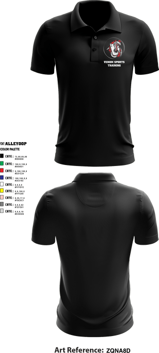 Short Sleeve Performance Polo, Venom Sports Training, Men's Basketball, Teamtime, Team time, sublimation, custom sports apparel, team uniforms, spirit wear, spiritwear, sports uniforms, custom shirts, team store, custom team store, fundraiser sports, apparel fundraiser