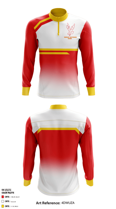 Thomas Jefferson High School Dance 43381731 Quarter Zip Jacket - 3