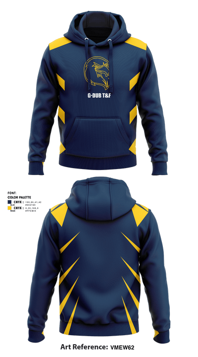 George Washington track and field 9961451 Hoodie - 7