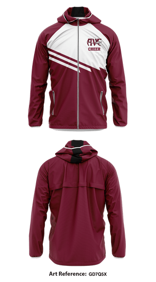 Windbreaker, Antelope Valley College Cheer, School Spirit Store, Teamtime, Team time, sublimation, custom sports apparel, team uniforms, spirit wear, spiritwear, sports uniforms, custom shirts, team store, custom team store, fundraiser sports, apparel fundraiser