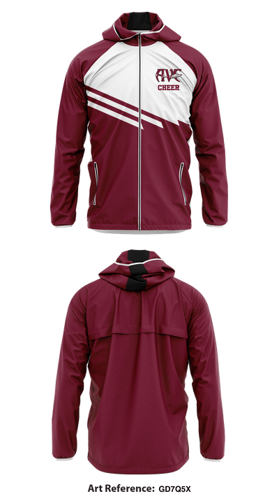 Antelope Valley College Cheer 93322524 Windbreaker - 1