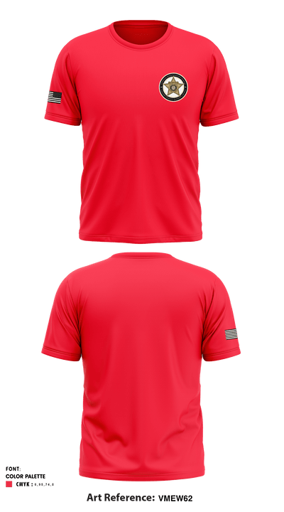 Criminal Investigations Bureau 90849534 Short Sleeve Performance Shirt - 1
