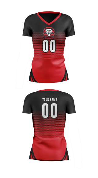 Women's Short Sleeve Vneck Shirt, Castleberry High School Cheer, School Spirit Store, Teamtime, Team time, sublimation, custom sports apparel, team uniforms, spirit wear, spiritwear, sports uniforms, custom shirts, team store, custom team store, fundraiser sports, apparel fundraiser