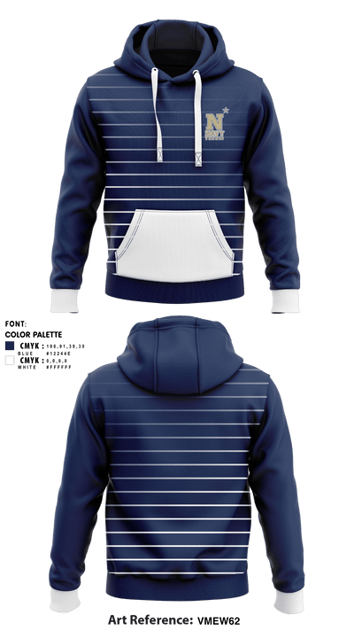 US Naval Academy Women's Tennis 46296376 Hoodie - 1