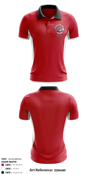 Benedictine University Mesa Golf 86643085 Short Sleeve Performance Polo - 1