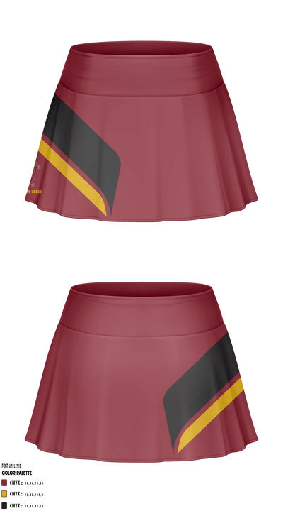 Covington Middle School Cheer 37381303 Lacrosse Skort - 1