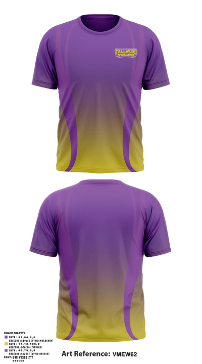 Tallwood Lions 68974621 Short Sleeve Performance Shirt - 1