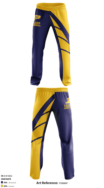 Petaluma Panthers Football And Cheer 2118374 Sweatpants - 1