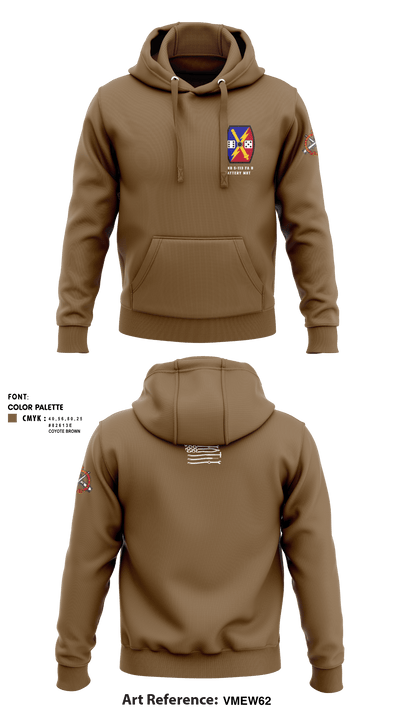 732nd 5-113 FA B Battery MST 32586905 Hoodie - 2