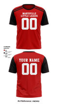Marysville Little League Football 6389973 Short Sleeve Performance Shirt - 2