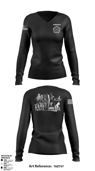 Women's Long Sleeve Vneck Shirt, , Army, Teamtime, Team time, sublimation, custom sports apparel, team uniforms, spirit wear, spiritwear, sports uniforms, custom shirts, team store, custom team store, fundraiser sports, apparel fundraiser