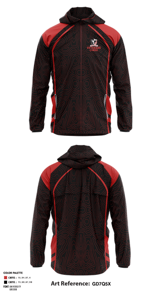 Windbreaker, Veterans Memorial High School Cheer, School Spirit Store, Teamtime, Team time, sublimation, custom sports apparel, team uniforms, spirit wear, spiritwear, sports uniforms, custom shirts, team store, custom team store, fundraiser sports, apparel fundraiser