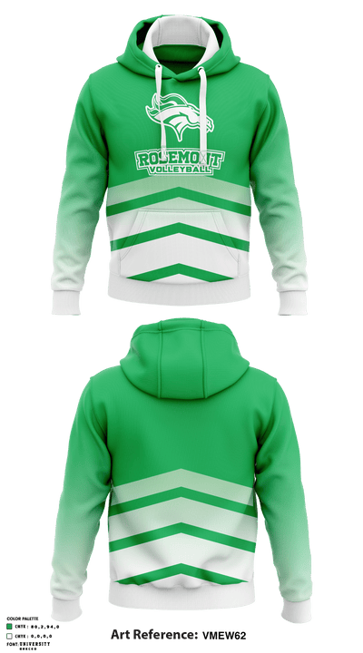 Rosemont Middle School Volleyball 93339067 Hoodie - 1