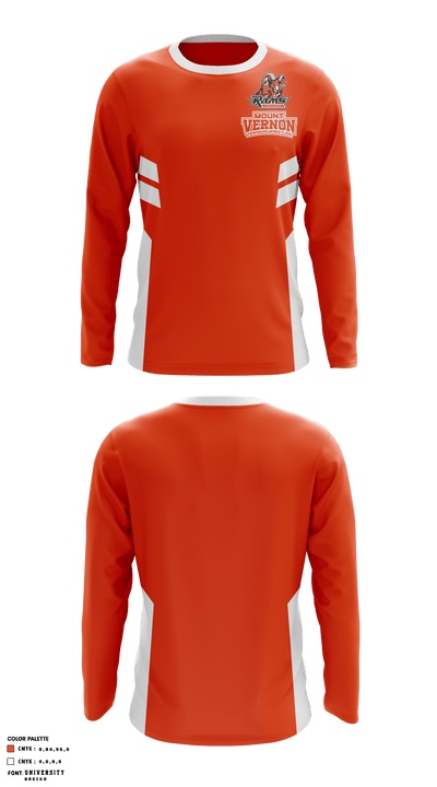 Mount Vernon Township High School Wrestling 38577303 Long Sleeve Performance Shirt - 1