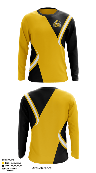 Antioch High School Golf 50837355 Long Sleeve Performance Shirt - 1